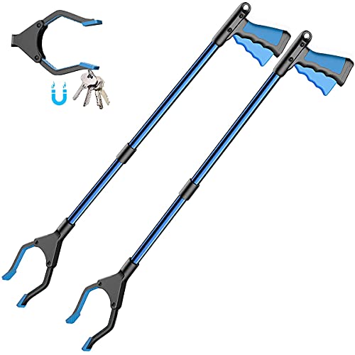 YAUNGEL 2 Stück Faltbare Greifer mit magnetischer Spitze,Müllzange,81 cm Langer Greifzange,90° Drehbarer Kopf für die Müllabfuhr,Garten Greifer,Greifzange fur Senioren YAUNGEL 2 Stück Faltbare Greifer mit magnetischer Spitze,Müllzange,81 cm Langer Greifzange,90° Drehbarer Kopf für die Müllabfuhr,Garten Greifer,Greifzange fur Senioren von YAUNGEL