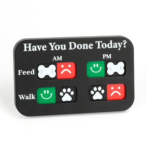 YAUYIK Erinnerung an Hundefütterung, magnetischer Erinnerungsaufkleber, Tagesanzeige, Fütterung/Spaziergang mit Haustieren, Kühlschrankmagnete und doppelseitiges Klebeband, hilft Ihnen, das Füttern YAUYIK Erinnerung an Hundefütterung, magnetischer Erinnerungsaufkleber, Tagesanzeige, Fütterung/Spaziergang mit Haustieren, Kühlschrankmagnete und doppelseitiges Klebeband, hilft Ihnen, das Füttern von YAUYIK