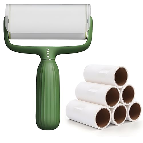 Extra Klebrig Fusselrolle 6 Rollen mit 1 Abroller,Extra Klebrige Lint Roller, Fusselrolle Tierhaare Geeignet für Kleidung, Haare, Katzenhaare, Hundehaare Extra Klebrig Fusselrolle 6 Rollen mit 1 Abroller,Extra Klebrige Lint Roller, Fusselrolle Tierhaare Geeignet für Kleidung, Haare, Katzenhaare, Hundehaare von YAVO-EU