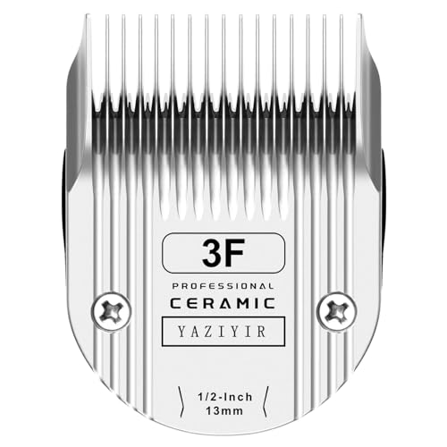 YAZIYIR 3F Professional Klinge, kompatibel mit WAHL Arco, Bravura, Chromado, Creativa, Figura, und Motion Pet Hundeschermaschine und Pferde, Silber YAZIYIR 3F Professional Klinge, kompatibel mit WAHL Arco, Bravura, Chromado, Creativa, Figura, und Motion Pet Hundeschermaschine und Pferde, Silber von YAZIYIR