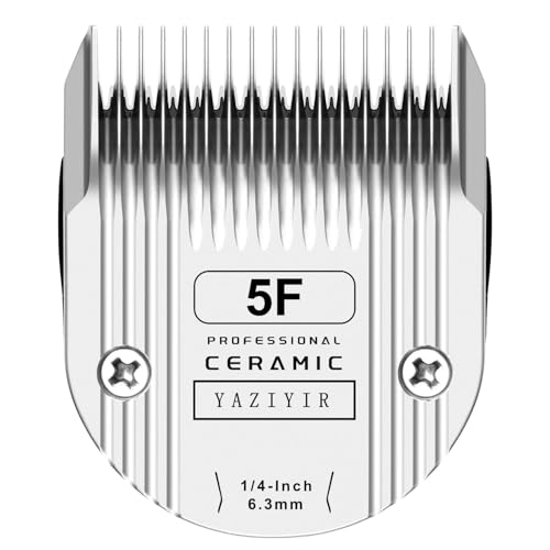 YAZIYIR 5F Hundepflege, abnehmbare Keramikklinge, kompatibel mit WAHL 5-in-1-Klinge für Wahl Arco, Bravura, Chromado, Creativa, Figur und Motion Schermaschinen, Schnittlänge 6,3 mm YAZIYIR 5F Hundepflege, abnehmbare Keramikklinge, kompatibel mit WAHL 5-in-1-Klinge für Wahl Arco, Bravura, Chromado, Creativa, Figur und Motion Schermaschinen, Schnittlänge 6,3 mm von YAZIYIR