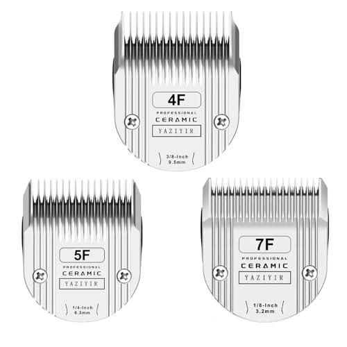 YAZIYIR 7F 5F 4F Professionelle Klinge, kompatibel mit WAHL Arco, Bravura, Chromado, Creativa, Figura, und Motion Haustier-, Hunde- und Pferdeschermaschinen YAZIYIR 7F 5F 4F Professionelle Klinge, kompatibel mit WAHL Arco, Bravura, Chromado, Creativa, Figura, und Motion Haustier-, Hunde- und Pferdeschermaschinen von YAZIYIR