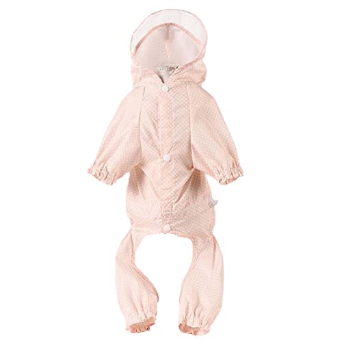 Hunderegenmäntel wasserdicht, Hunde-Regenmantel, wasserdicht, Winddicht, mit Kapuze an den Beinen, Mehrfarbig, mehrere Größen(Roze,3XL) von YBAAKZIIR