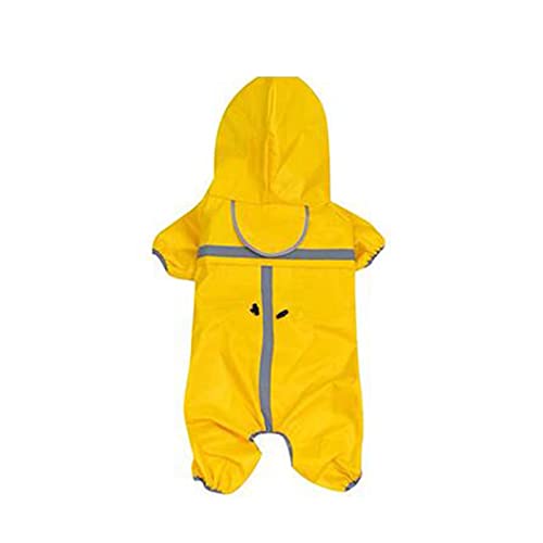 Hunderegenmäntel wasserdicht, Hunderegenmantel, wasserdicht, mit Kapuze for die Beine, integriertem Geschirr, Traktionsloch, klarem Visier, Mehrfarbig, mehrere Größen(3XL) von YBAAKZIIR