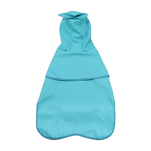 Hunderegenmäntel wasserdicht, Hunderegenmantel, wasserdicht, mit Kapuze und integriertem Geschirr, Blau, mehrere Größen(3XL) von YBAAKZIIR