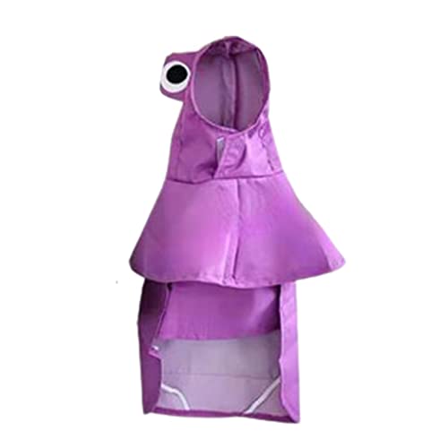 Hunderegenmäntel wasserdicht, Wasserdichter transparenter Haustier-Regenmantel mit Beinen, Mehrfarbig, mehrere Größen(Purple,XL) von YBAAKZIIR