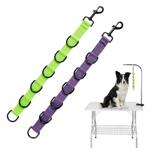 YBEATY 2 x Hundepflegeschlaufen, Verlängerungsgurt, verstellbar, mit 6 D-Ringen, Hundeschlaufen, Tischzubehör, Badenleine, Haunch-Halter für Hunde, Haarschneiden, Waschsalon YBEATY 2 x Hundepflegeschlaufen, Verlängerungsgurt, verstellbar, mit 6 D-Ringen, Hundeschlaufen, Tischzubehör, Badenleine, Haunch-Halter für Hunde, Haarschneiden, Waschsalon von YBEATY