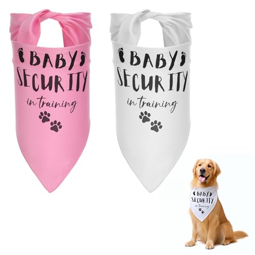 YBEATY Hundehalstuch, bedruckt, für Babys, Schwangerschaftsankündigung, Hunde-Halstuch, Haustierzubehör, Geschlechtsoffenbarung, Foto für kleine, mittelgroße Katzen, Hunde, 2 Stück YBEATY Hundehalstuch, bedruckt, für Babys, Schwangerschaftsankündigung, Hunde-Halstuch, Haustierzubehör, Geschlechtsoffenbarung, Foto für kleine, mittelgroße Katzen, Hunde, 2 Stück von YBEATY