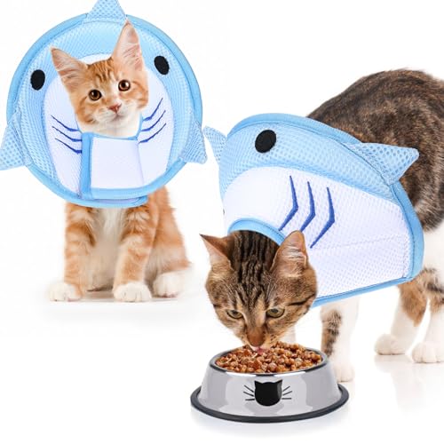 YBEATY Katzenhalsband, niedliches Katzenhalsband, atmungsaktiv, verstellbar, weich, leicht, Haustierhals, um Lecken und Kratzen nach Operationen zu stoppen, für Haustiere, Hunde, Kätzchen YBEATY Katzenhalsband, niedliches Katzenhalsband, atmungsaktiv, verstellbar, weich, leicht, Haustierhals, um Lecken und Kratzen nach Operationen zu stoppen, für Haustiere, Hunde, Kätzchen von YBEATY