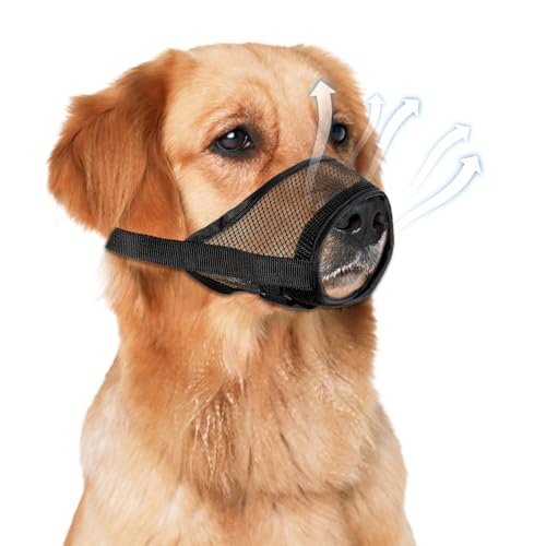 YBEATY Maulkorb für Hunde, weich, luftdurchlässig, atmungsaktiv, zum Kauen und Trinken, Anti-Bellen, verstellbare Schlaufe, Haustier-Mundschutz für kleine, mittelgroße und große Deutsche Schäferhund YBEATY Maulkorb für Hunde, weich, luftdurchlässig, atmungsaktiv, zum Kauen und Trinken, Anti-Bellen, verstellbare Schlaufe, Haustier-Mundschutz für kleine, mittelgroße und große Deutsche Schäferhund von YBEATY