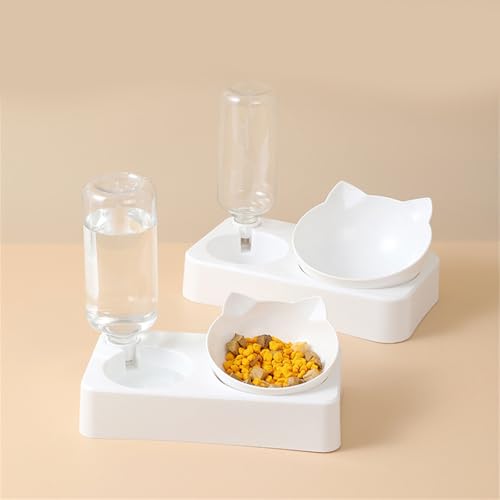 YCHUCH Elegantes Katzennapf Futternapf Set Leckerli Wasserspender Futterbehälter 2-in-1-Futter Und Wassernäpfe EIN Upgrade Für Tiernahrungsutensilien YCHUCH Elegantes Katzennapf Futternapf Set Leckerli Wasserspender Futterbehälter 2-in-1-Futter Und Wassernäpfe EIN Upgrade Für Tiernahrungsutensilien von YCHUCH