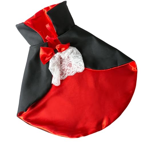 YCHUCH Weicher Halloween-Umhang für Haustiere, robuster und zarter Vampirumhang, Halloween-Haustierumhang für Hunde YCHUCH Weicher Halloween-Umhang für Haustiere, robuster und zarter Vampirumhang, Halloween-Haustierumhang für Hunde von YCHUCH