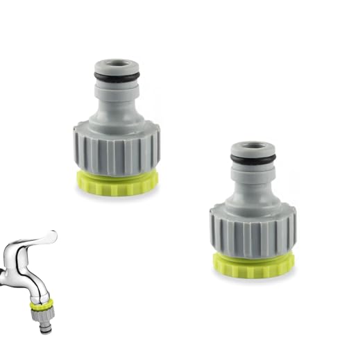 YCICHE Wasserhahn Adapter, 2 Stück Gartenschlauchanschluss Adapter, 1/2 Zoll 3/4 Zoll Kunststoff Schlauchanschluss, 2-in-1 Garten Schraubgewinde Hahnverbinder, für Wasserhahn Schlauch Anschluss YCICHE Wasserhahn Adapter, 2 Stück Gartenschlauchanschluss Adapter, 1/2 Zoll 3/4 Zoll Kunststoff Schlauchanschluss, 2-in-1 Garten Schraubgewinde Hahnverbinder, für Wasserhahn Schlauch Anschluss von YCICHE