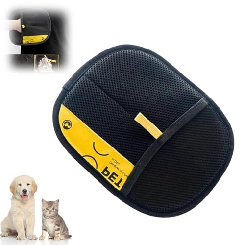 YCYATS Fell Magnet Handschuh, Antistatische Handschuhe für Tierhaare, Wiederverwendbare Fellpflegehandschuhe zum Waschen (1 Stück) von YCYATS