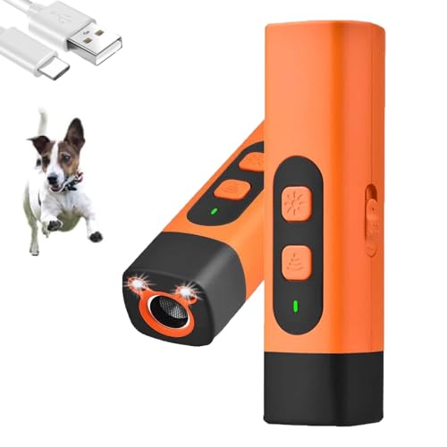 YCYATS Ruhemeister Hund, Drpfoten RuheMeister Pro - Schonendes Ultraschall-Training furruhigesZuhause, EIN-klick-Bedienung (2 Stück Orange) von YCYATS