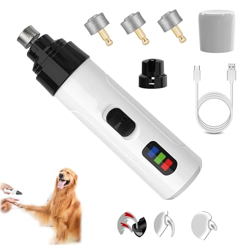 YCYATS Silent Groom Pro Krallenschleifer für Hund - Leise & Sicher (Standardausführung + 2 Schleifköpfe) von YCYATS