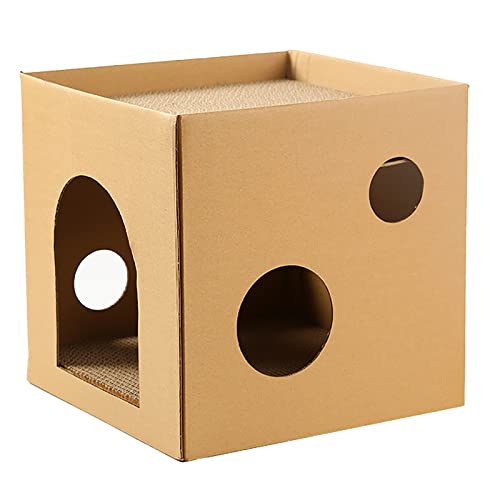 YCYUYK Katzenkratzhaus, Katzenkratzpolster, Karton-Katzenhaus, Katzenkratz-Lounge, Katzenkratzer für Indoor-Katzen, Katzenbett und Katzenmöbel, Sofa, Farbe A YCYUYK Katzenkratzhaus, Katzenkratzpolster, Karton-Katzenhaus, Katzenkratz-Lounge, Katzenkratzer für Indoor-Katzen, Katzenbett und Katzenmöbel, Sofa, Farbe A von YCYUYK