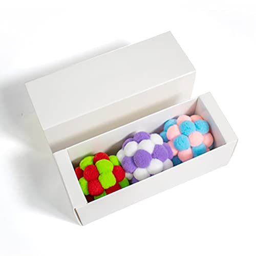 YCYUYK Wollgarn Katzenspielzeug Bälle mit Glocke und Katze Fuzzy Bälle, Interaktives Katzenspielzeug für Indoor Katzen und Kätzchen, Katzen Kätzchen Kauspielzeug, 2 Stück YCYUYK Wollgarn Katzenspielzeug Bälle mit Glocke und Katze Fuzzy Bälle, Interaktives Katzenspielzeug für Indoor Katzen und Kätzchen, Katzen Kätzchen Kauspielzeug, 2 Stück von YCYUYK