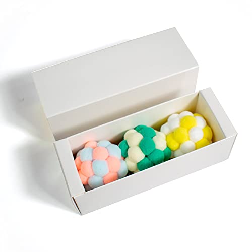YCYUYK Wollgarn Katzenspielzeug Bälle mit Glocke und Katze Fuzzy Bälle, Interaktives Katzenspielzeug für Indoor Katzen und Kätzchen, Katzen Kätzchen Kauspielzeug, 3 Stück YCYUYK Wollgarn Katzenspielzeug Bälle mit Glocke und Katze Fuzzy Bälle, Interaktives Katzenspielzeug für Indoor Katzen und Kätzchen, Katzen Kätzchen Kauspielzeug, 3 Stück von YCYUYK