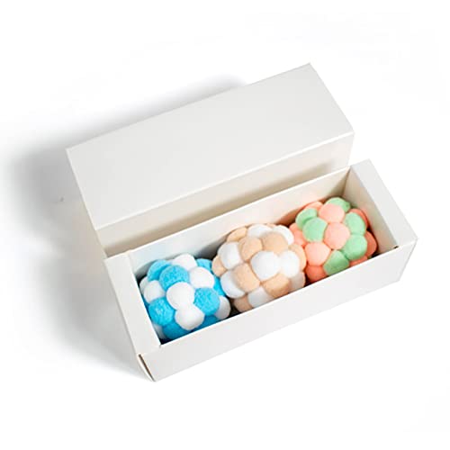 YCYUYK Wollgarn Katzenspielzeug Bälle mit Glocke und Katze Fuzzy Bälle, Interaktives Katzenspielzeug für Indoor Katzen und Kätzchen, Katzen Kätzchen Kauspielzeug, 4 Stück YCYUYK Wollgarn Katzenspielzeug Bälle mit Glocke und Katze Fuzzy Bälle, Interaktives Katzenspielzeug für Indoor Katzen und Kätzchen, Katzen Kätzchen Kauspielzeug, 4 Stück von YCYUYK