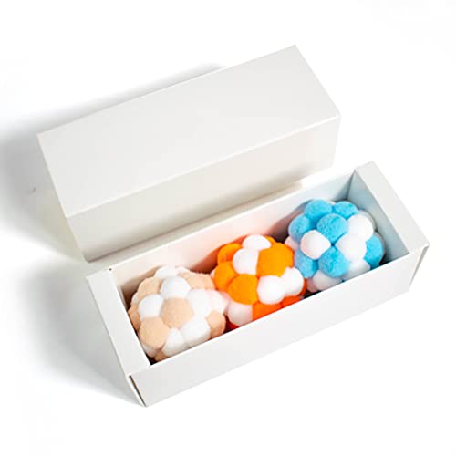 YCYUYK Wollgarn Katzenspielzeug Bälle mit Glocke und Katze Fuzzy Bälle, Interaktives Katzenspielzeug für Indoor Katzen und Kätzchen, Katzen Kätzchen Kauspielzeug, Pack-1 YCYUYK Wollgarn Katzenspielzeug Bälle mit Glocke und Katze Fuzzy Bälle, Interaktives Katzenspielzeug für Indoor Katzen und Kätzchen, Katzen Kätzchen Kauspielzeug, Pack-1 von YCYUYK