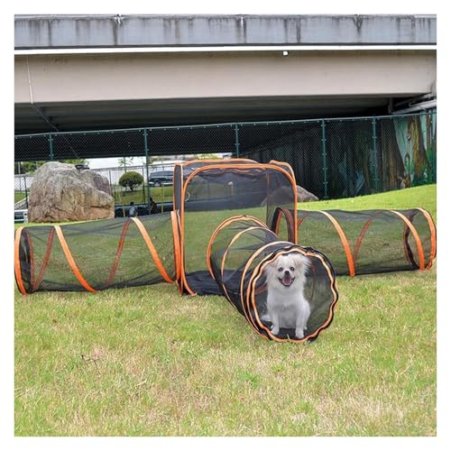 Kleiner Laufstall für Tiere im Freien, Freigehege für Katzen, 6 in 1 mit Tunnel für Katzen, versenkbares Zelt für Katzen, Park, für Katzen, tragbar, Spielzelte Kleiner Laufstall für Tiere im Freien, Freigehege für Katzen, 6 in 1 mit Tunnel für Katzen, versenkbares Zelt für Katzen, Park, für Katzen, tragbar, Spielzelte von YDHSIKK