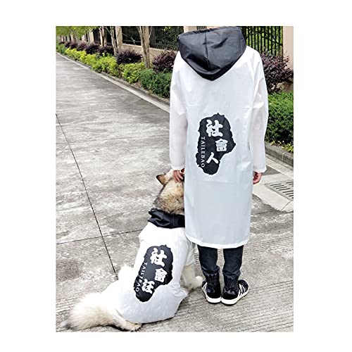 YDSZAHAH Hund Raincoat Pet Poncho maßgeschneidert für Eltern und Kinder, tragen den gleichen Regenmantel wie der Hund, beide Männer und Frauen können es tragen 4-3XL YDSZAHAH Hund Raincoat Pet Poncho maßgeschneidert für Eltern und Kinder, tragen den gleichen Regenmantel wie der Hund, beide Männer und Frauen können es tragen 4-3XL von YDSZAHAH
