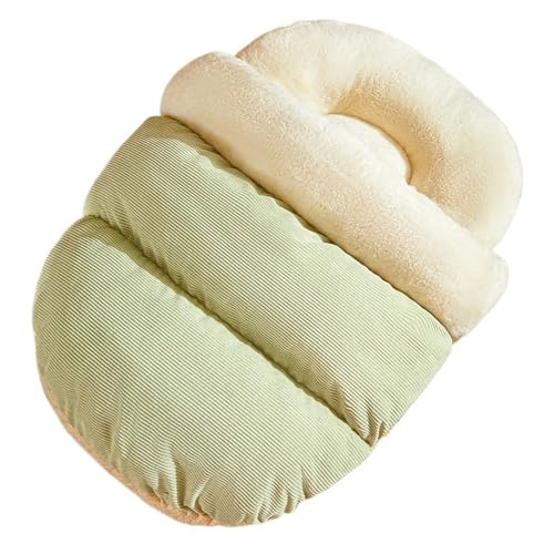 Geschlossenes Katzenbett mit Wärme- und Sicherheitsfunktionen for Katzen in Mehrkatzenfamilien. Ganzjahres-Haustiersofa-Zubehör(Green,60x40cm) von YDYAENIO