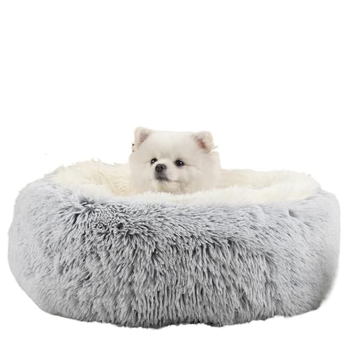 YDYAENIO Hundebett for große Hunde, Plüschbetten, Haustiere, rundes Zubehör, Kleiner Korb, Sofakörbe, Haustier, großes Kissen, Zubehör, Welpenmatte, Katzen(40cm) von YDYAENIO