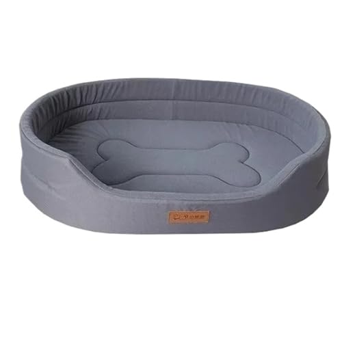 YDYAENIO Oxford-Stoff-Hundezwingerbett, langlebig, wasserdicht, tragbar, for Haustierbetten, Matte for kleine, mittelgroße und große Hunde im Innenbereich, Haustierzubehör(Gray,XL 80x55x14cm) von YDYAENIO