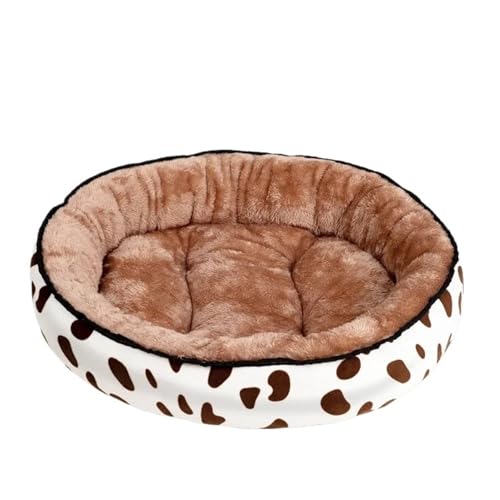 YDYAENIO Runde Hundebetten, Schlafmatte, weiches, warmes Zwingerbettkissen for kleine, mittelgroße und große Hunde, Hausunterlage, Heimtierbedarf(Beige,S 30x40cm) von YDYAENIO