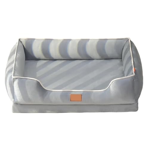YDYAENIO Vier Jahreszeiten Universal Katzen-Hundebett Superweiche Stoffschlafmatten Abnehmbares Bodendesign Haustiermatte Sofazubehör(Gray,M 60x45x20cm) von YDYAENIO