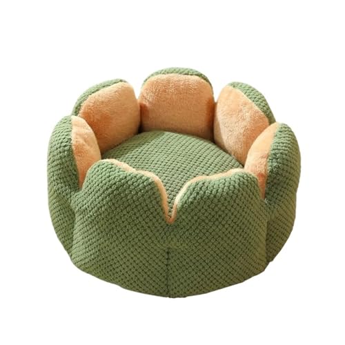 YDYAENIO Winter Cattery Pet Cactus Nest Verdickt Fleece Katze Bett Warm Kennel Pad(Green,L) von YDYAENIO