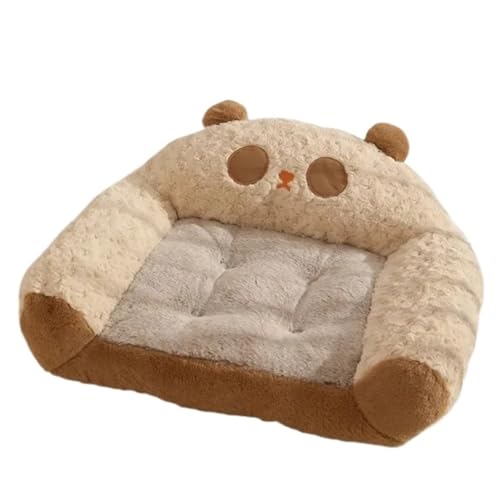 YDYAENIO Winter Warmes Hunde-/Katzenbett, Schlafnest, Haustier-Sofamatte for Hunde und Katzen(Brown Bear M) von YDYAENIO
