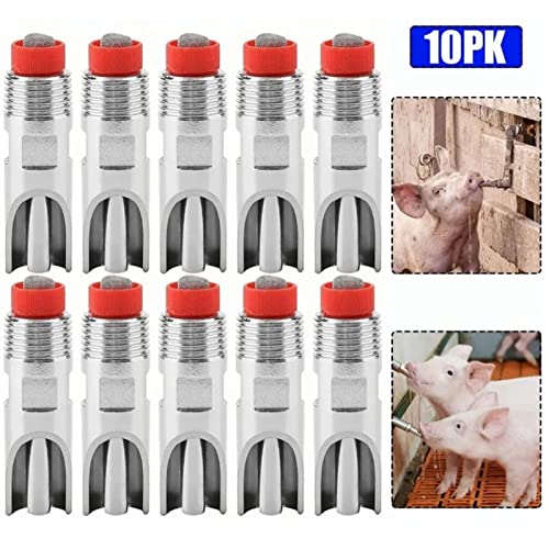 Automatische Schweine-Nippeltränke, Schweine-Nippeltränke aus Edelstahl, Verhindert Auslaufen für Rinder und Schafe Automatische Schweine-Nippeltränke, Schweine-Nippeltränke aus Edelstahl, Verhindert Auslaufen für Rinder und Schafe von YDuupxe