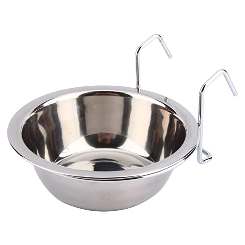 Hängendes Futternapf-Werkzeug, Hundefutter-Wassernapf mit Haken, Abnehmbar für Hunde- und Katzenkäfig Hängendes Futternapf-Werkzeug, Hundefutter-Wassernapf mit Haken, Abnehmbar für Hunde- und Katzenkäfig von YDuupxe