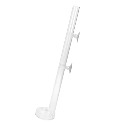Langlebig mit 2 Saugnäpfen, Aquarium-Futterspender, Aquarium-Futterspender, für Kristallgarnelen für Tropische Fische, für Haushaltsaquarien (Rohrlänge 40cm) von YDuupxe