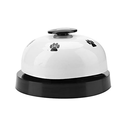 Bezaubernde Eisen-Haustierglocke, Trainingsglocken, Kabelloses Haustier-Kommunikationsgerät für Hunde und Katzen, Interaktives Spielzeug (White) von YDuupxe