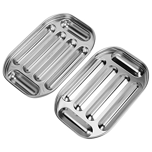 YDuupxe Edelstahl-Wurstform für die Wurstherstellung, Edelstahl-Wurstform, Stahlwurst-Schinken-Hot-Dogs-Doppelschichtform, Babynahrungsergänzung, DIY-Wurstwerkzeuge, Einfach von YDuupxe