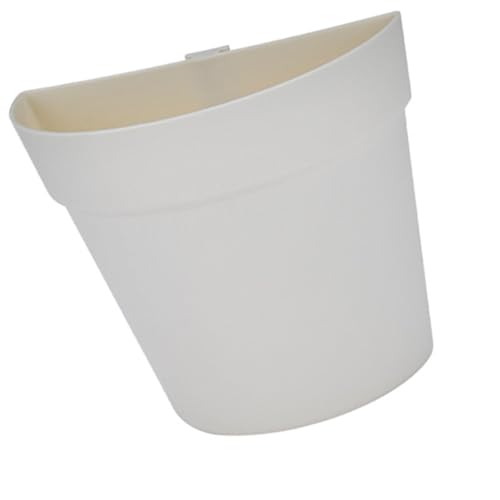 YDuupxe Wandmontierter Halbkreis Plastikpflanzgefäß für Innenwanddekoration, Wasseranbau für Balkone, 8 X 16,3 X 14,7 cm Größe von YDuupxe