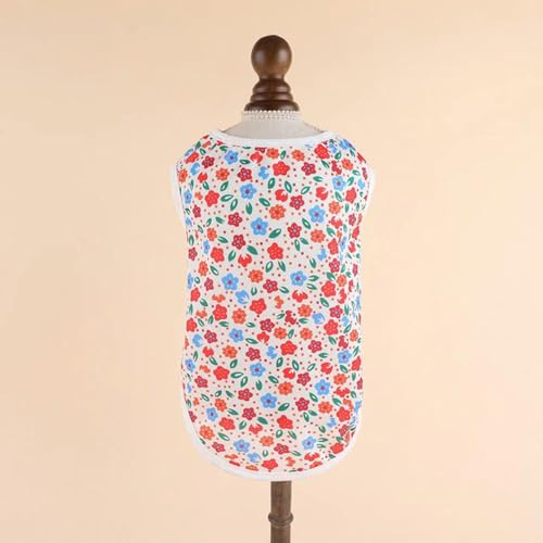 Atmungsaktive Haustier Weste Für Kleine Mittlere Große Hunde Floral Cartoon Gedruckt Welpen Kleidung Dünne Frühling Sommer Katze Pullover Atmungsaktive Haustier Weste Für Kleine Mittlere Große Hunde Floral Cartoon Gedruckt Welpen Kleidung Dünne Frühling Sommer Katze Pullover von YEAG