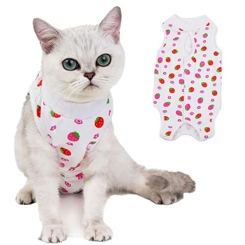 Cat Surgery Recovery Suit for Anti-Licking Wound or Skin Diseases Atmungsaktive Cat Neutering Clothing Puppy Kitten Care Clothes von YEAG