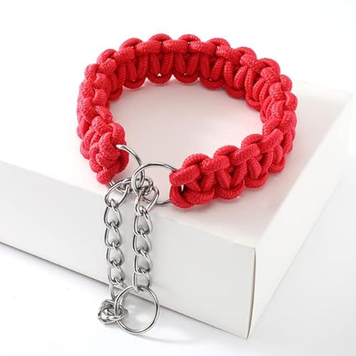 Gewebtes Hundehalsband, P-Kette, Golden Retriever, Nylon, verstellbares Halsband für kleine, mittelgroße und große Hunde, zum Spazierengehen, Artefakt, Haustierzubehör Gewebtes Hundehalsband, P-Kette, Golden Retriever, Nylon, verstellbares Halsband für kleine, mittelgroße und große Hunde, zum Spazierengehen, Artefakt, Haustierzubehör von YEAG