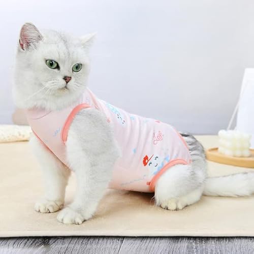 Haustier-Katzen-Genesungsanzug, für Welpen, Kätzchen, Weste, Jacke, Kostüm, für kleine Hunde und Katzen, Kleidung zur Vorbeugung nach Operationen, Anti-Leck-Wund-Outfits Haustier-Katzen-Genesungsanzug, für Welpen, Kätzchen, Weste, Jacke, Kostüm, für kleine Hunde und Katzen, Kleidung zur Vorbeugung nach Operationen, Anti-Leck-Wund-Outfits von YEAG