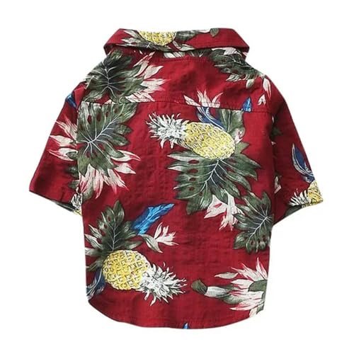 Hawaii-Stil Haustier Hund KleidungSommer Hund Shirts für kleine mittelgroße Hunde Welpen Katze Kleidung Ropa Perro Mops Französische Bulldogge T-Shirt von YEAG