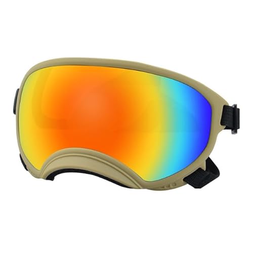 Hunde-Sonnenbrille mit verstellbarem Riemen, UV-Schutz, winddicht, geeignet für mittelgroße und große Hunde von YEAG