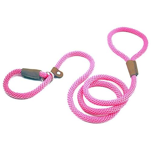 Hundehalsband, Hundeleine, Rutschseil, Leine, strapazierfähig, geflochtenes Seil, verstellbares Schlaufenhalsband, Trainingsleine für mittelgroße und große Hunde Hundehalsband, Hundeleine, Rutschseil, Leine, strapazierfähig, geflochtenes Seil, verstellbares Schlaufenhalsband, Trainingsleine für mittelgroße und große Hunde von YEAG