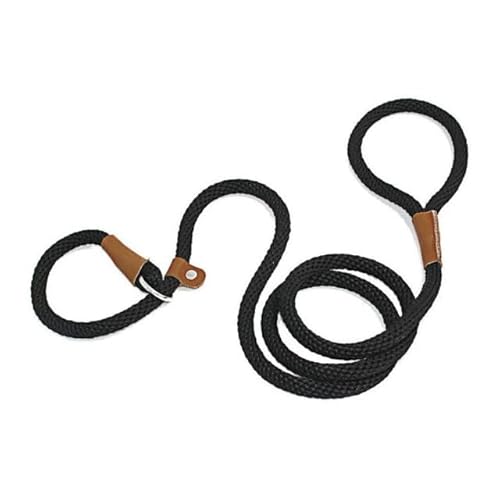 Hundehalsband, Hundeleine, Rutschseil, Leine, strapazierfähig, geflochtenes Seil, verstellbares Schlaufenhalsband, Trainingsleine für mittelgroße und große Hunde Hundehalsband, Hundeleine, Rutschseil, Leine, strapazierfähig, geflochtenes Seil, verstellbares Schlaufenhalsband, Trainingsleine für mittelgroße und große Hunde von YEAG