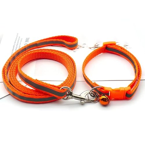 Hundehalsband und Leine, Set, reflektierende Haustierleinen, verstellbares Halsband, Welpen, Chihuahua, Teddy, Hunde, Outdoor-Traktionsseil Hundehalsband und Leine, Set, reflektierende Haustierleinen, verstellbares Halsband, Welpen, Chihuahua, Teddy, Hunde, Outdoor-Traktionsseil von YEAG