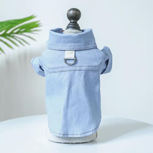 Hundejeans Sommerhemd Denim Herbst T-Shirt Klein Mittel Welpen Tragen Katze Jeans Shirt Cool Wear Hundejeans Sommerhemd Denim Herbst T-Shirt Klein Mittel Welpen Tragen Katze Jeans Shirt Cool Wear von YEAG